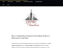 Tablet Screenshot of centrovinoteca.com